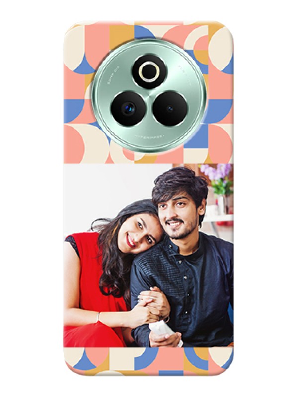 Custom Realme P3 Pro 5G Custom Hard Phone Case - Semi - Circle Maze Pattern Design