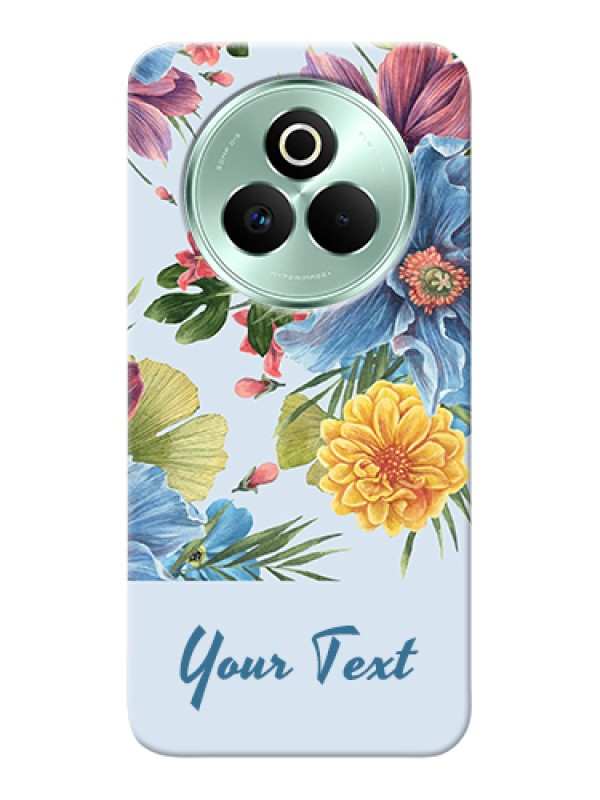 Custom Realme P3 Pro 5G Custom Hard Phone Case - Stunning Watercolored Flowers Painting Design