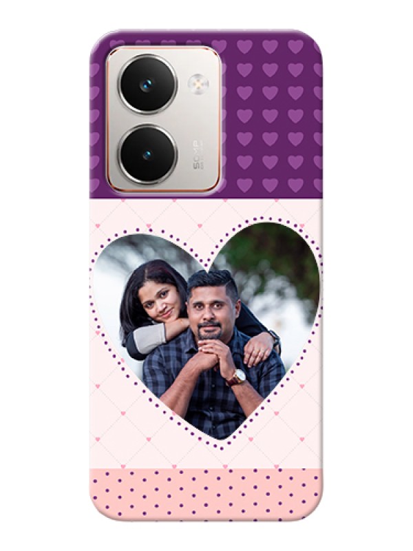 Custom Realme P3 Ultra 5G Custom Hard Phone Case - Violet Love Dots Design