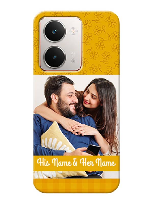 Custom Realme P3 Ultra 5G Custom Hard Phone Case - Yellow Floral Design