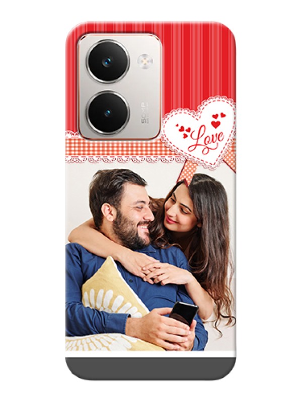 Custom Realme P3 Ultra 5G Custom Hard Phone Case - Red Love Pattern Design