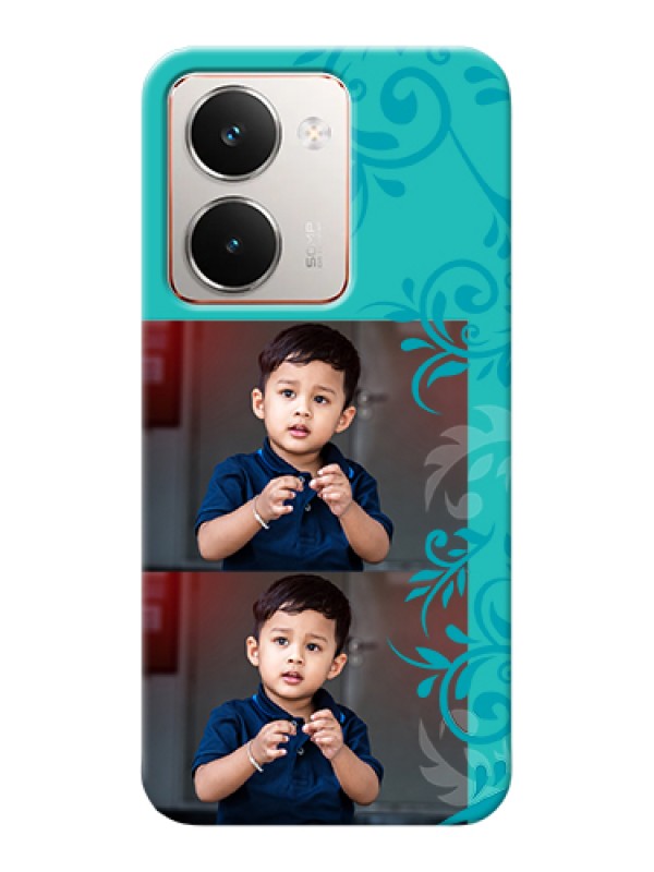 Custom Realme P3 Ultra 5G Custom Hard Phone Case - With Photo And Green Floral Design