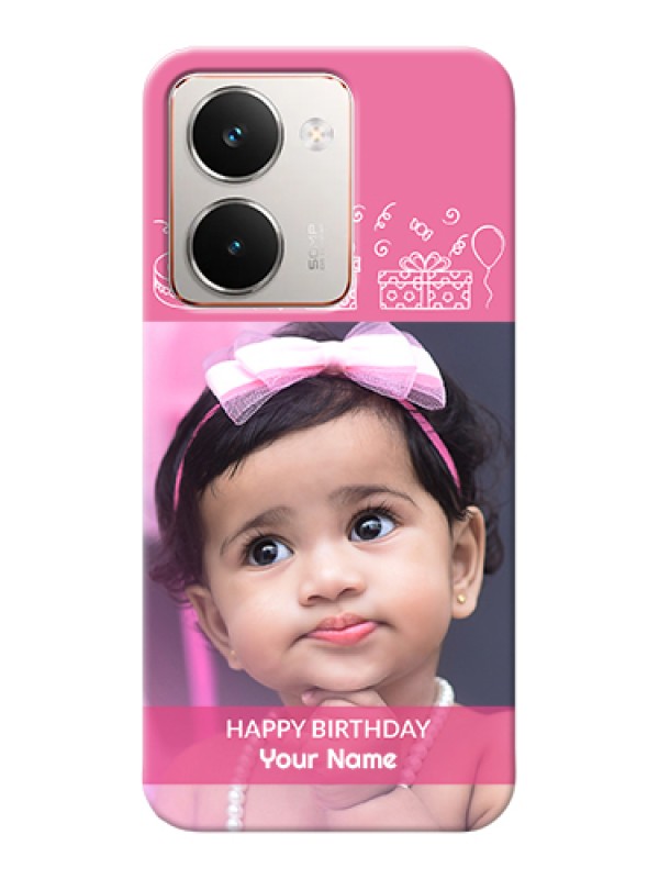 Custom Realme P3 Ultra 5G Custom Hard Phone Case - With Birthday Line Art Design