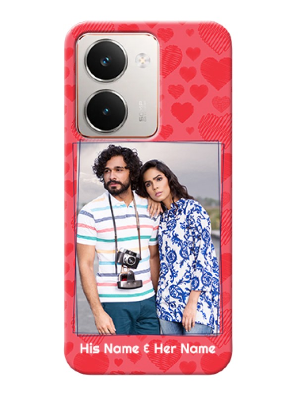 Custom Realme P3 Ultra 5G Custom Hard Phone Case - With Red Heart Symbols Design