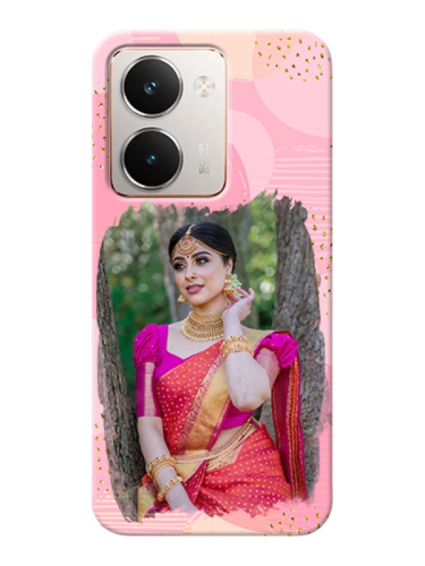 Custom Realme P3 Ultra 5G Custom Hard Phone Case - Gold Glitter Splash Design