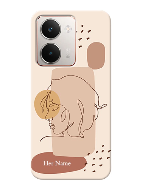 Custom Realme P3 Ultra 5G Custom Hard Phone Case - Calm Woman Line Art Design