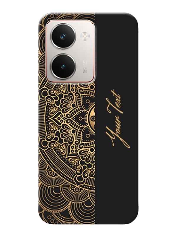Custom Realme P3 Ultra 5G Custom Hard Phone Case - Mandala Art With Custom Text Design
