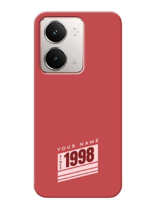 Custom Realme P3 Ultra 5G Custom Hard Phone Case - Red Custom Year Of Birth Design