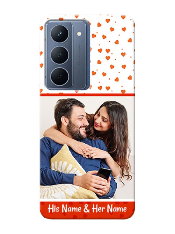 Custom Realme P3x 5G Custom Hard Phone Case - Orange Love Symbol Design
