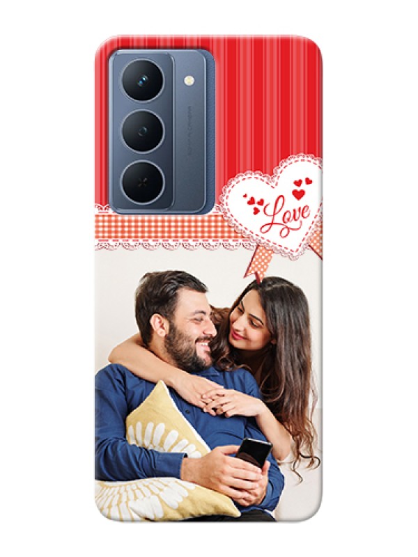 Custom Realme P3x 5G Custom Hard Phone Case - Red Love Pattern Design