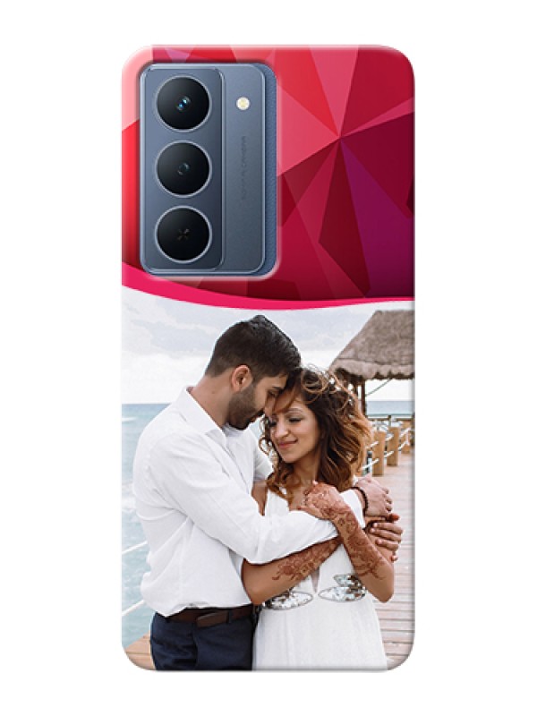 Custom Realme P3x 5G Custom Hard Phone Case - Red Abstract Design