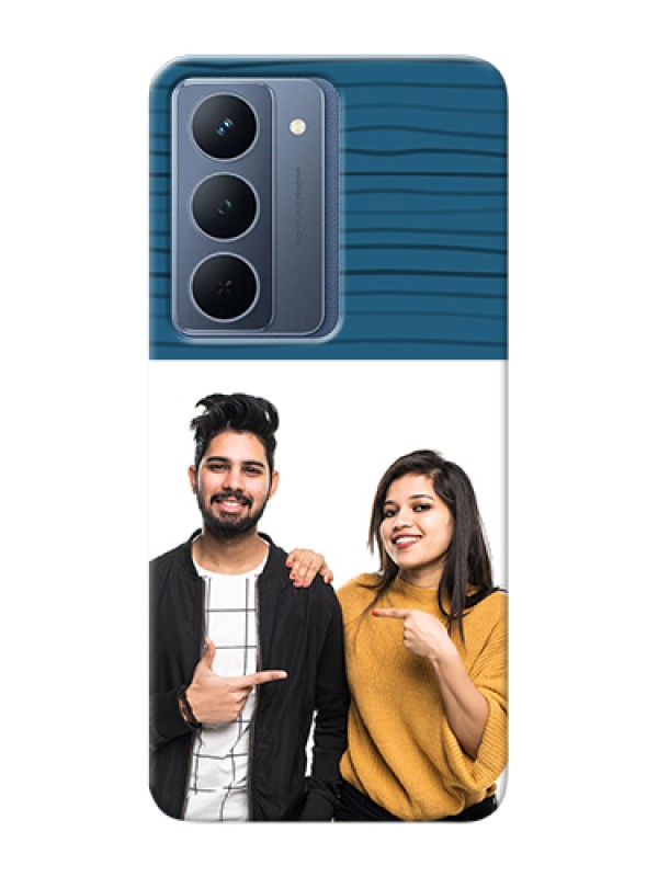 Custom Realme P3x 5G Custom Hard Phone Case - Blue Pattern Cover Design