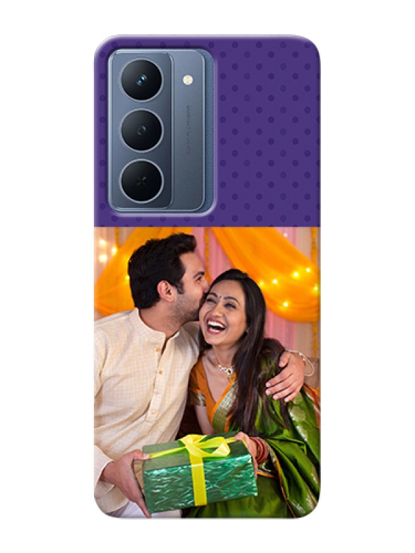 Custom Realme P3x 5G Custom Hard Phone Case - Violet Colored Pattern Design