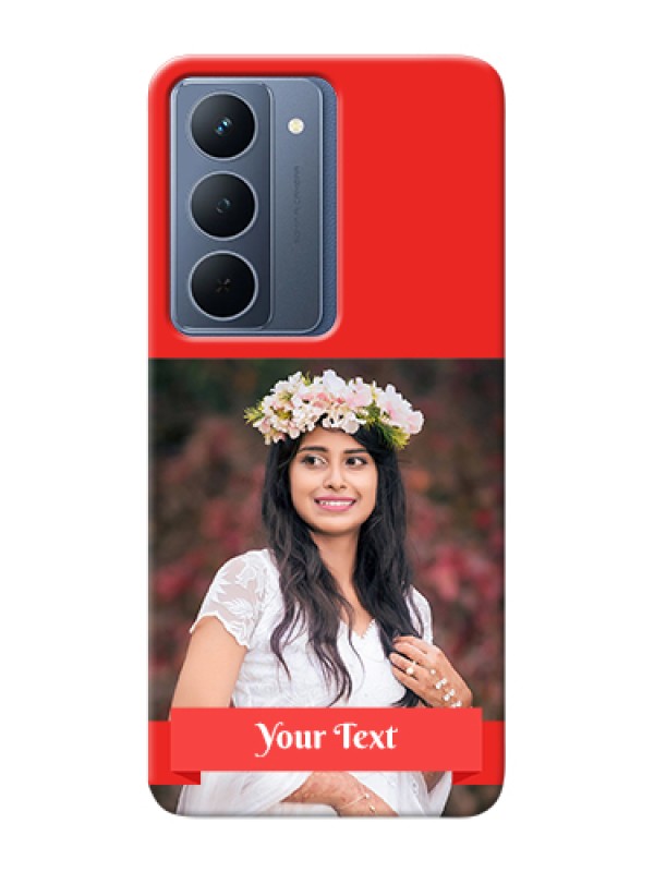 Custom Realme P3x 5G Custom Hard Phone Case - Simple Red Color Design