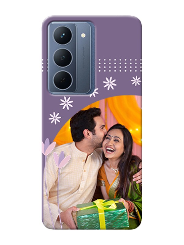 Custom Realme P3x 5G Custom Hard Phone Case - Lavender Flowers Design