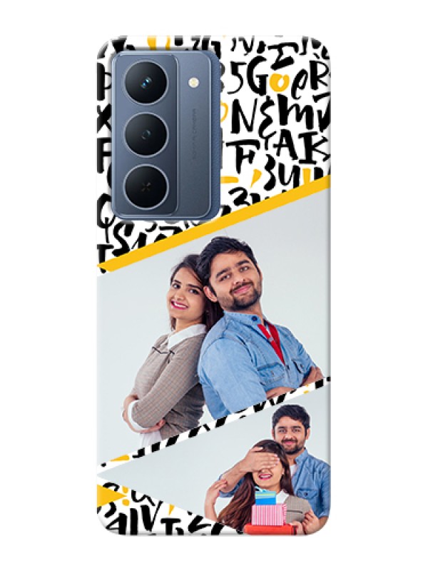 Custom Realme P3x 5G Custom Hard Phone Case - Letters Pattern Design