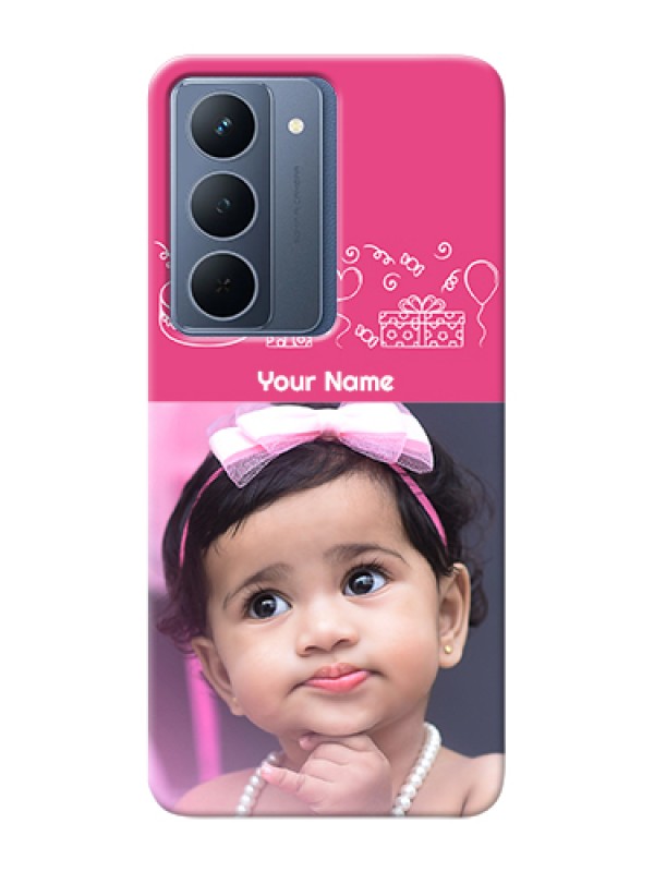 Custom Realme P3x 5G Custom Hard Phone Case - With Birthday Line Art Design