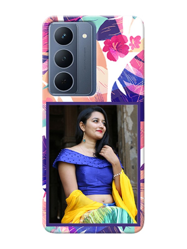 Custom Realme P3x 5G Custom Hard Phone Case - Abstract Floral Design