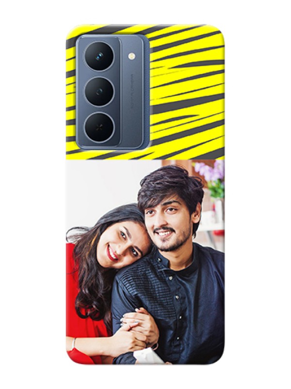 Custom Realme P3x 5G Custom Hard Phone Case - Yellow Abstract Design