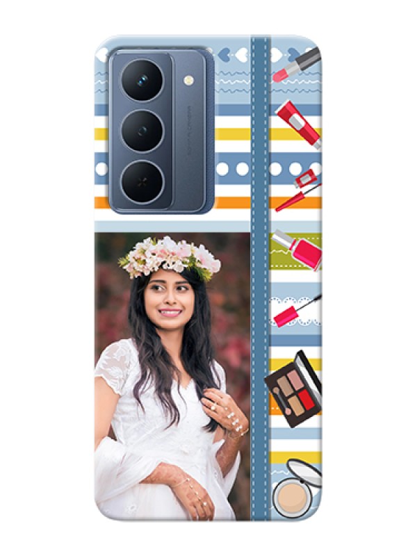 Custom Realme P3x 5G Custom Hard Phone Case - Makeup Icons Design