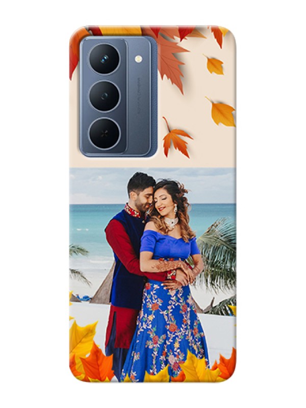 Custom Realme P3x 5G Custom Hard Phone Case - Autumn Maple Leaves Design