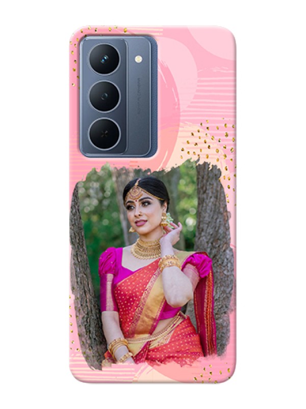 Custom Realme P3x 5G Custom Hard Phone Case - Gold Glitter Splash Design