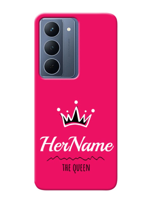 Custom Realme P3x 5G Custom Hard Phone Case - Queen With Name Design