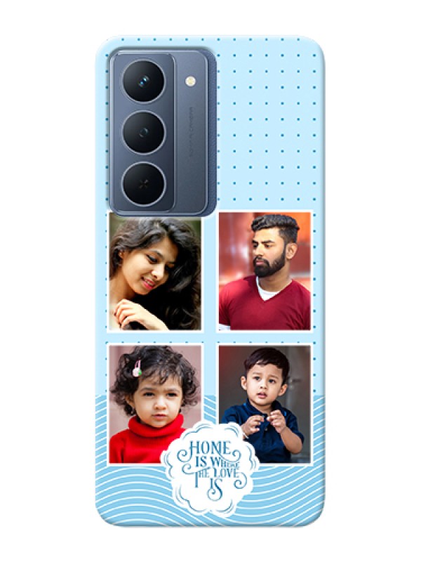 Custom Realme P3x 5G Custom Hard Phone Case - Cute Love Quote With 4 Pic Upload Design