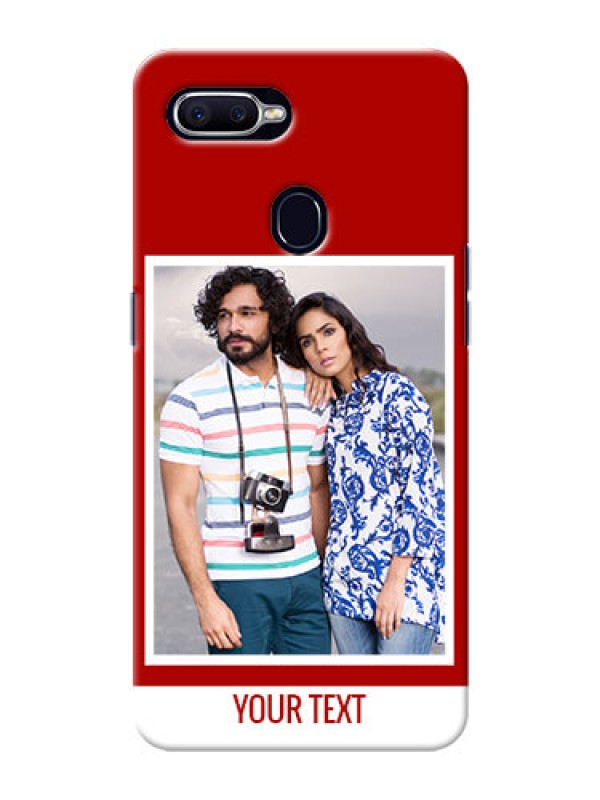 Custom Realme U1 mobile phone covers: Simple Red Color Design