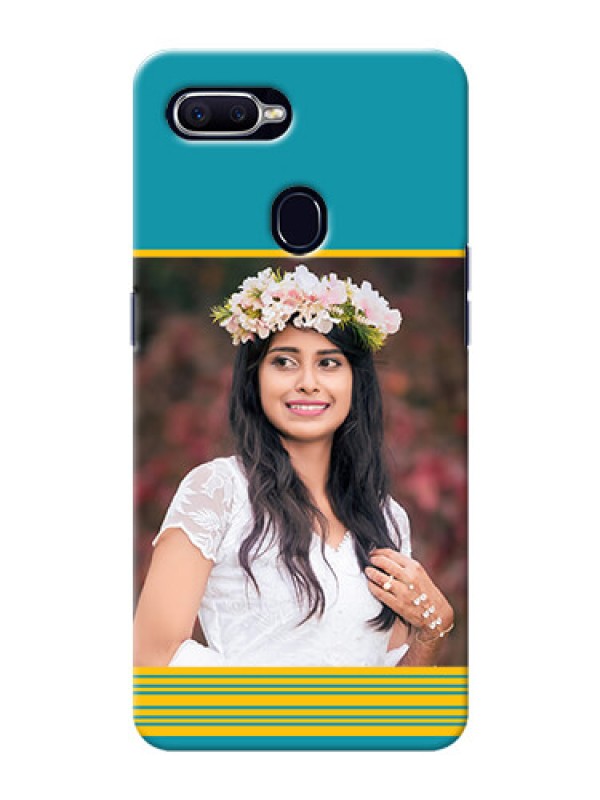 Custom Realme U1 personalized phone covers: Yellow & Blue Design 