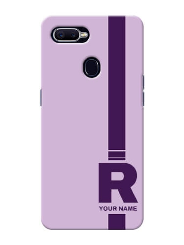 Custom Realme U1 Custom Phone Covers: Simple dual tone stripe with name Design