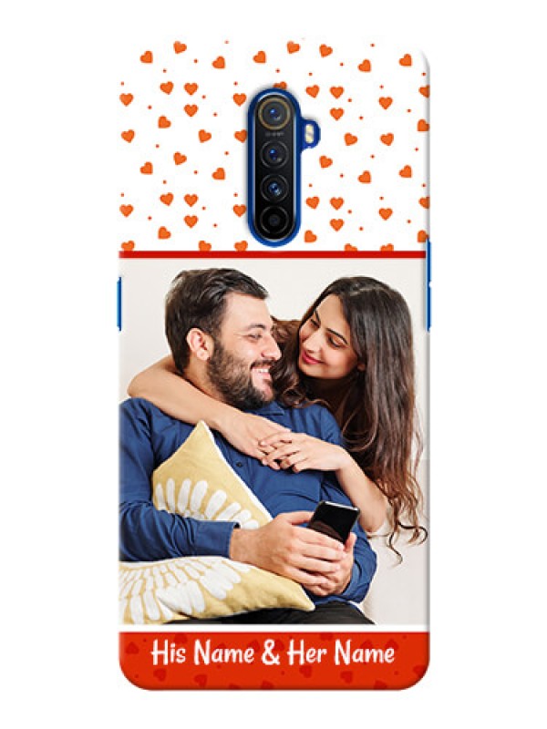 Custom Realme X2 Pro Phone Back Covers: Orange Love Symbol Design