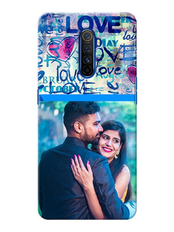 Custom Realme X2 Pro Mobile Covers Online: Colorful Love Design