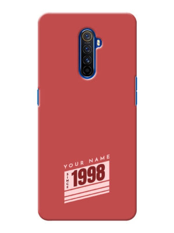 Custom Realme X2 Pro Phone Back Covers: Red custom year of birth Design