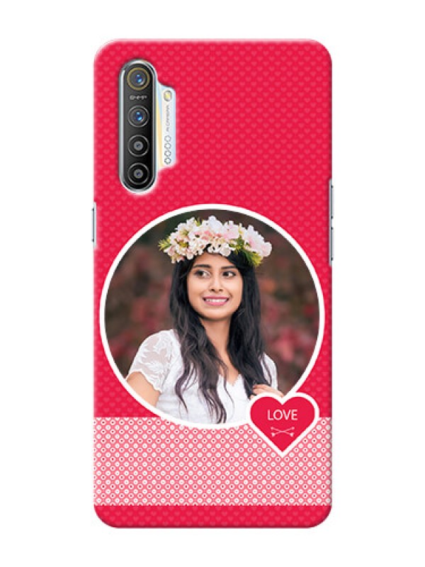 Custom Realme X2 Mobile Covers Online: Pink Pattern Design