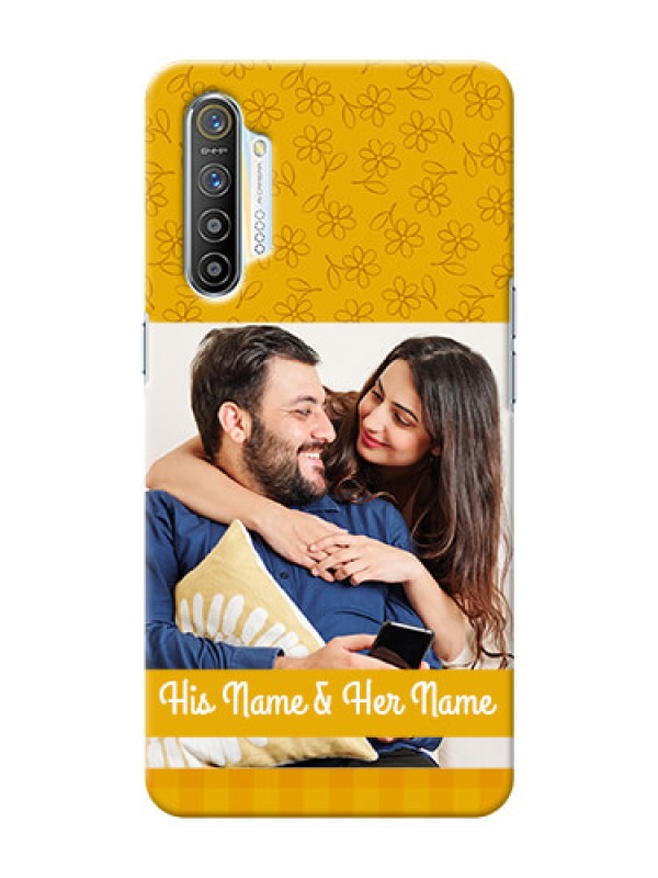 Custom Realme X2 mobile phone covers: Yellow Floral Design