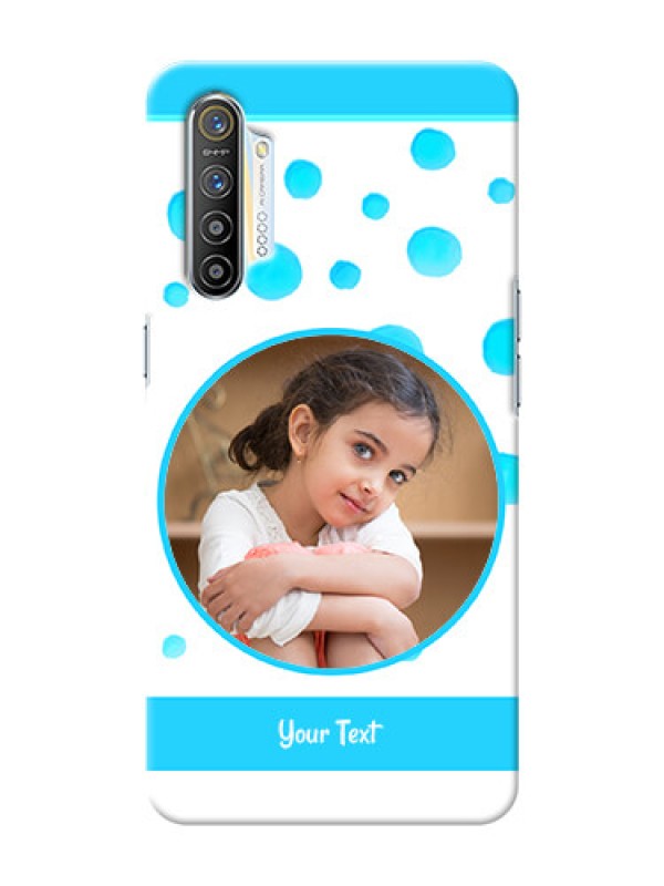 Custom Realme X2 Custom Phone Covers: Blue Bubbles Pattern Design