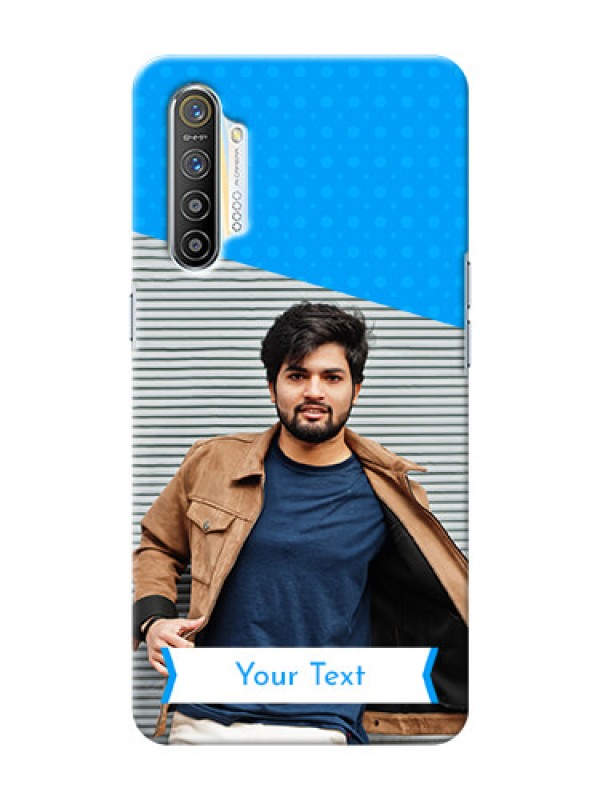 Custom Realme X2 Personalized Mobile Covers: Simple Blue Color Design