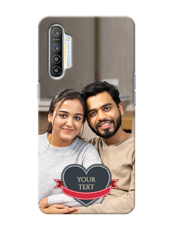 Custom Realme X2 mobile back covers online: Just Married Couple Design