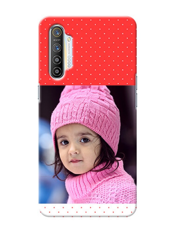 Custom Realme X2 personalised phone covers: Red Pattern Design