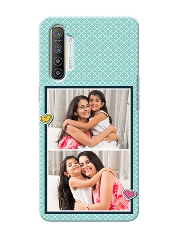 Custom Realme X2 Custom Phone Cases: 2 Image Holder with Pattern Design