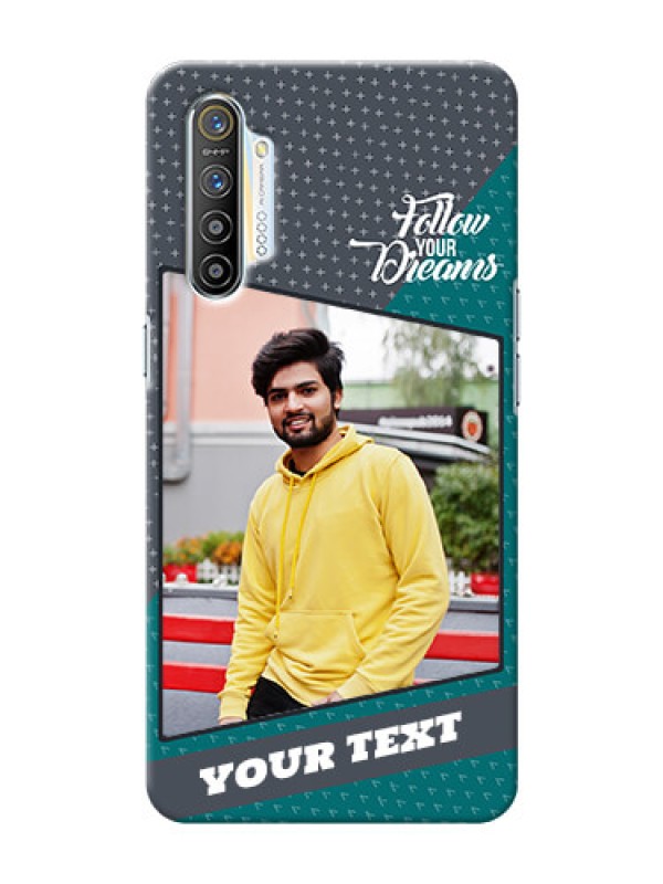 Custom Realme X2 Back Covers: Background Pattern Design with Quote