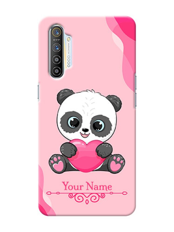 Custom Realme X2 Mobile Back Covers: Cute Panda Design