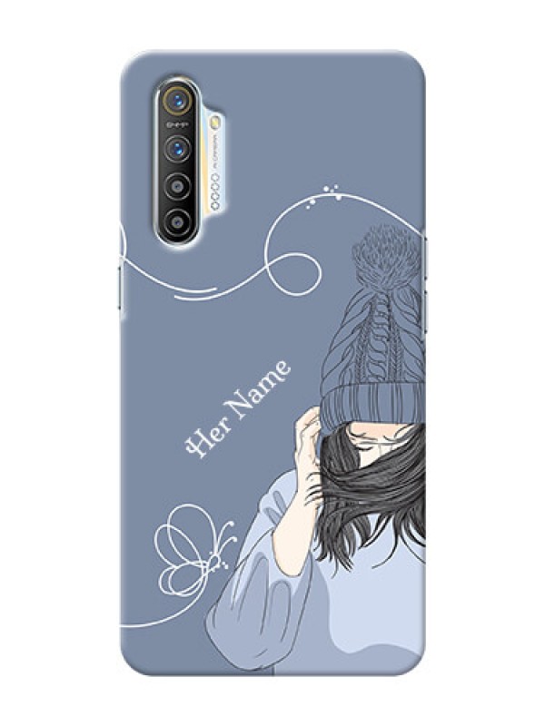Custom Realme X2 Custom Mobile Case with Girl in winter outfit Design