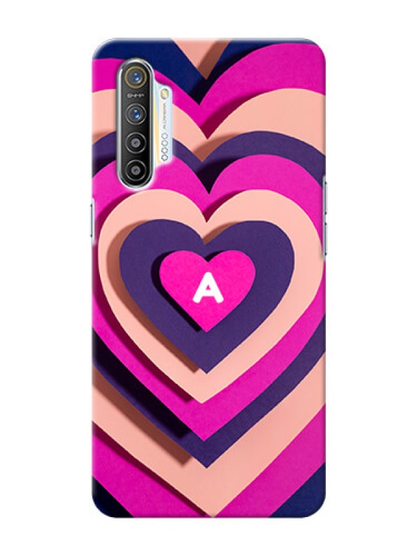 Custom Realme X2 Custom Mobile Case with Cute Heart Pattern Design
