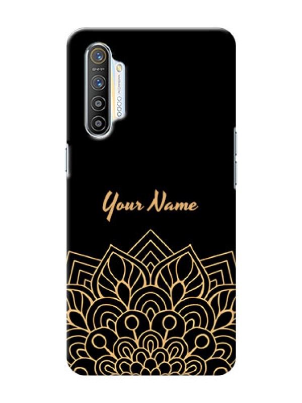 Custom Realme X2 Back Covers: Golden mandala Design