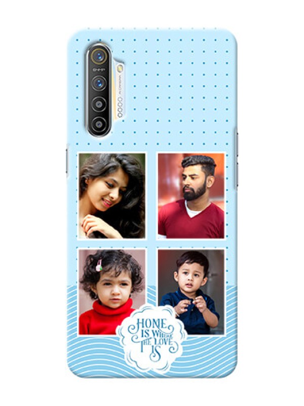 Custom Realme X2 Custom Phone Covers: Cute love quote with 4 pic upload Design