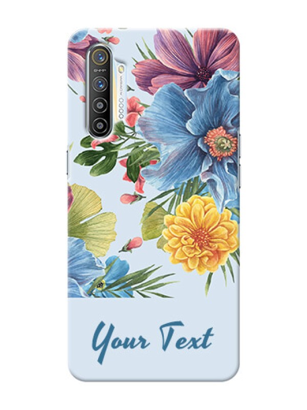Custom Realme X2 Custom Phone Cases: Stunning Watercolored Flowers Painting Design