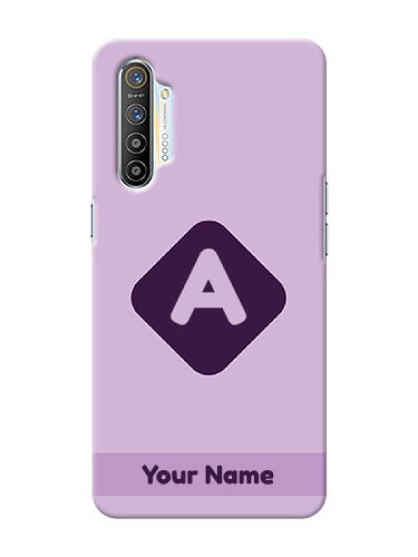 Custom Realme X2 Custom Mobile Case with Custom Letter in curved badge Design