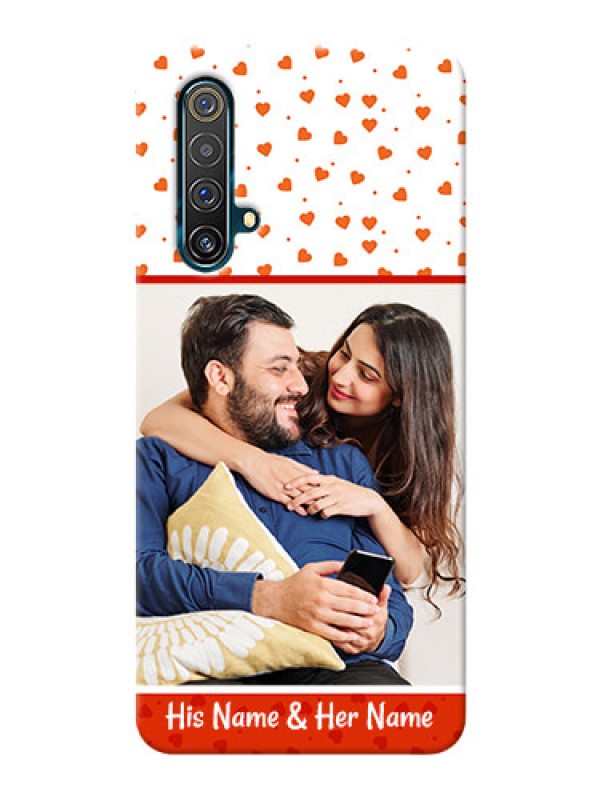 Custom Realme X3 Super Zoom Phone Back Covers: Orange Love Symbol Design